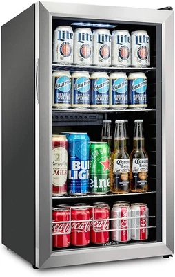 Refrigerador de bebidas Ivation 126 latas, mini refrigerador independiente ultra fresco para bebidas Foto 1 de 4
