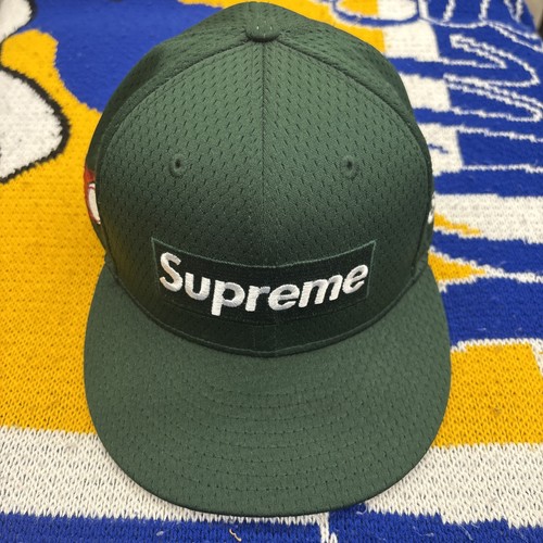 New Era Supreme 18Ss Mesh Box Logo Cap 7 5 8 Blk Mens Fia21 | eBay