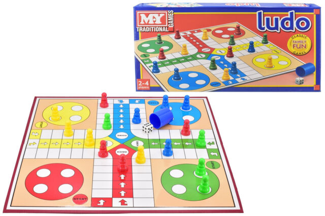 Matte Wooden Table Ludo Board Game, Number Of Players: 4, 15x15inch