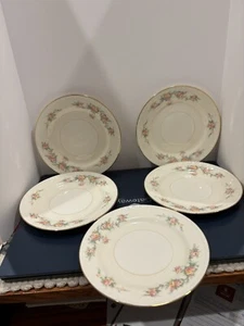 Homer Laughlin Georgian Eggshell Desert Plate 6.5” Gold Trim - Bild 1 von 2