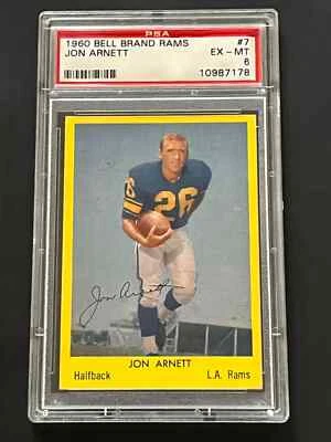 1960 Bell Brand Rams #7 Jon Arnett PSA 6 - Image 1 of 2