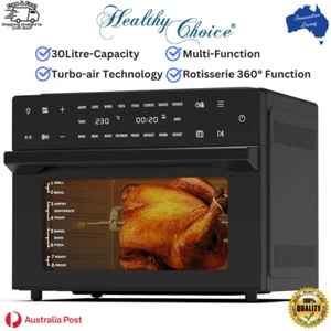 Healthy Choice 30L Digital Multifunction Air Fryer Bake Cake Roast Cooking Black - Picture 1 of 8