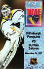 24 novembre 1997 Pittsburgh Penguins vs. Sabres programme IceTime couverture Tom Barrasso