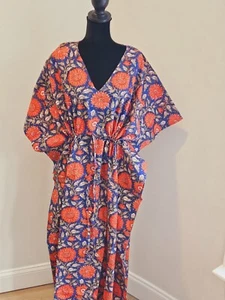 Cotton Kaftan for Women Night Suit Beach Cover Up bridesmaid dresses Gift Her - Picture 1 of 5