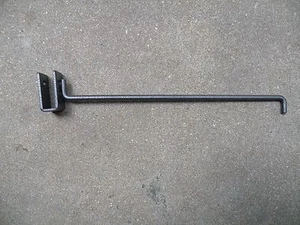 55 Black SLATWALL HOOKS 11" Shelf Slat Wall Board Pegboard New UNUSUAL DESIGN - Picture 1 of 4