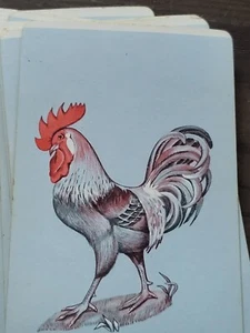 Riviera Playing Cards Rooster No Jokers 52 cards with box Preowned General Wear - Picture 1 of 12