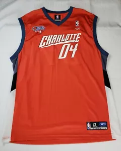 Charlotte Bobcats 2004 Reebok Promotional Jersey Shirt Large Orange Men's XL - Picture 1 of 5