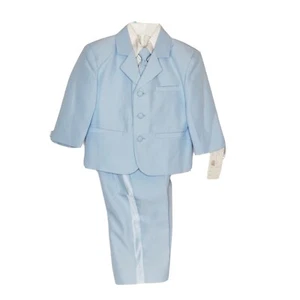 Just Darling 5-Pc Vested Suit-Light Blue Size 18 Months USA Made  - Picture 1 of 6