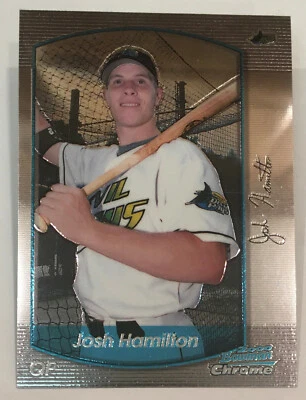 2000 Bowman Chrome — негабаритный — Джош Гамильтон — No2 — Tampa Bay Devil Rays — как новый - Изображение 1 из 4