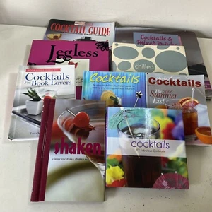 9 Lot Cocktails -Chilled Cool, Signature, Shaken, Legless, Guide, Mixed Drinks - Picture 1 of 20