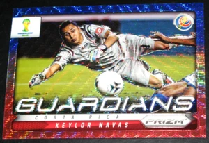 2014 Panini Prizm World Cup Keylor Navas Guardians Blue White Red Wave BWR - Picture 1 of 2