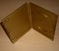 10 DVD Hüllen Cases 1fach gold 14mm farbig 1er DVDhülle Neu