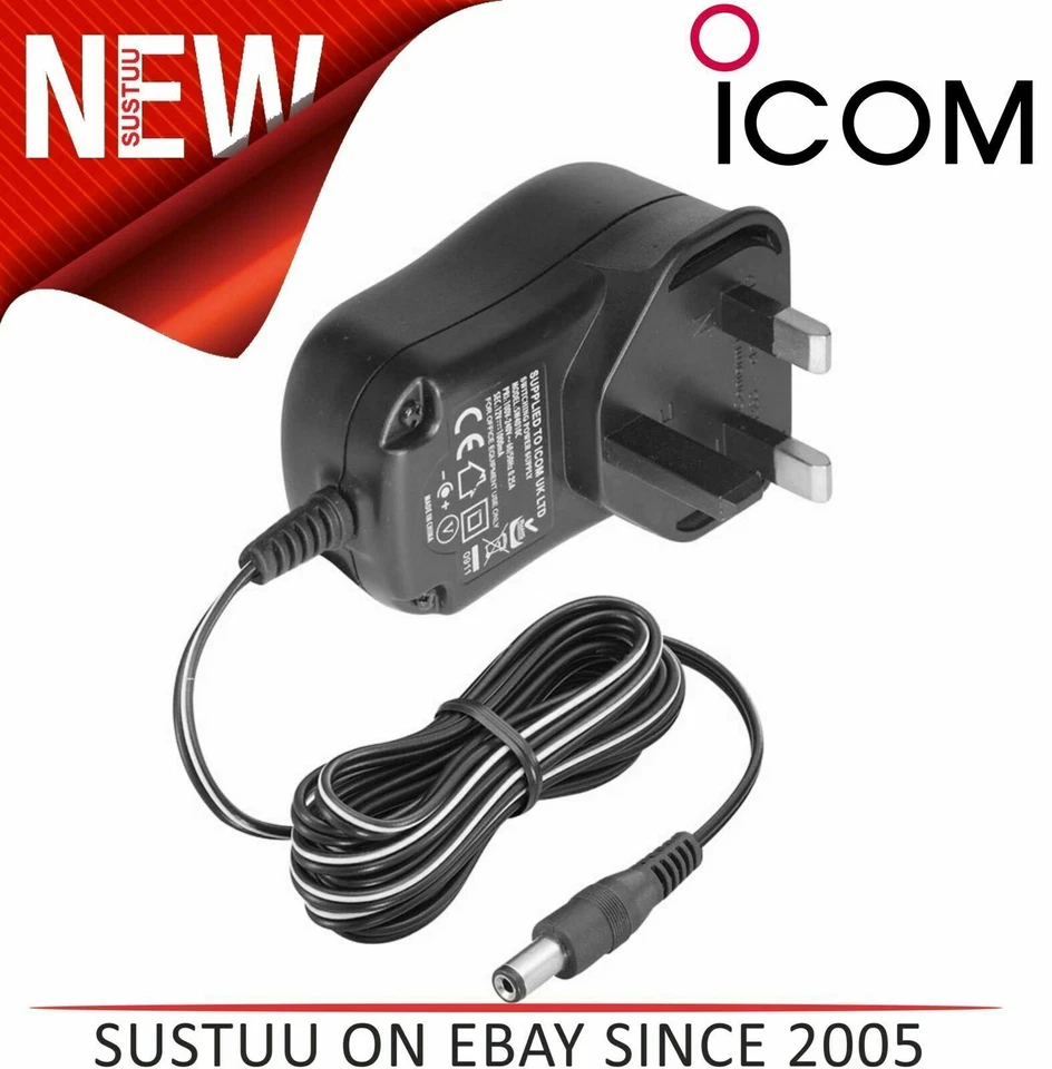 Icom BC-06 M73 UK 12V Charger 1.0 Amp Adapter Switch Mode Charger PSU - Image 1 of 2