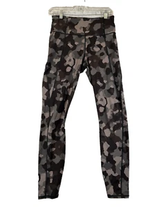 Athleta Lightning 7/8 Leggings Gray Camouflage Size Small Tall ST pockets - Picture 1 of 10