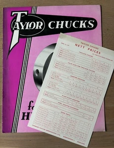 Charles Taylor HEAVY DUTY CHUCKS BOOKLET Sales Spec Machine Tools BIRMINGHAM - Picture 1 of 4