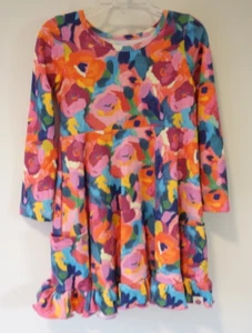 NWT Cheeky Plum Floral Ribbed Knit Dress Girl's Size 8 - Picture 1 of 1