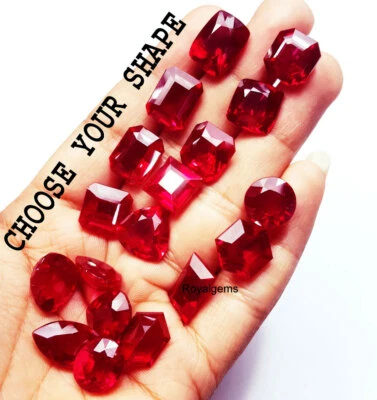 Natural Red Ruby Mixed Shape Between 8 to 10 Ct Certified Loose Gemstone - Image 1 of 4