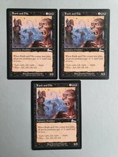 Rank and File x3, MTG Urza's Legacy (1999) Uncommon Black Creature NM