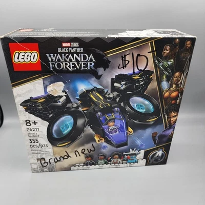 LEGO Marvel Black  Panther Wakanda Forever  Shuri's Sunbird 76211 New in Box - Image 1 of 4