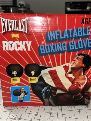 Juego de guantes de boxeo inflables Rocky 2006 vintage. Balboa. Nuevo EVERLAST. Foto 1 de 4