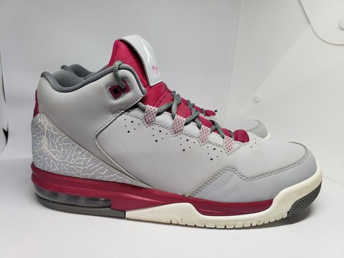 Rare Nike Jordan Flight Origin 2 GG Big Kids taglia 9 5 anni grigio fucsia 718075 001