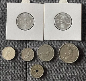LOTTO 7 MONETE METÀ 1900 CON ARGENTO CANADA GERMANIA DANIMARCA BELGIO - Picture 1 of 17