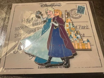 Prendedor Disney De Disneyland París Anna & Elsa Frozen HK Castillo LE 425 Prendedor - DLP Foto 1 de 2