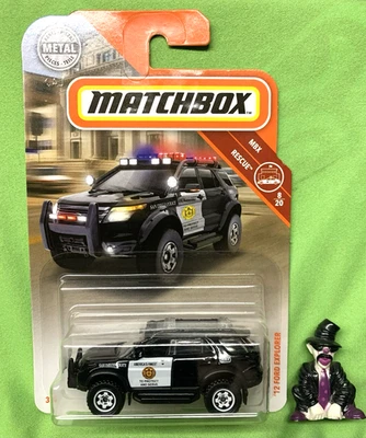 MATCHBOX MBX RESCUE 8/20::BLACK 2012 FORD EXPLORER “POLICE”👀 - Image 1 of 4