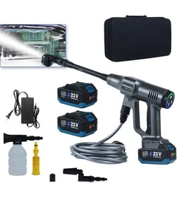 Tragbarer Akku Hochdruckreiniger 2900 PSI Brushless Grau Powerwasher mit 2×... - Bild 1 von 7