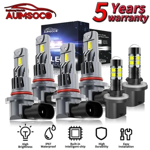 For GMC Yukon XL 1500 2000-2006 LED Headlights Kit + Fog Light Brigh White Bulbs - Bild 1 von 17