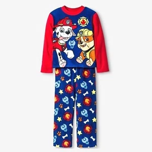 PAW Patrol Boys Small 6 Super Soft Micro Fleece Pajama Set Top+Pants Marshall - Picture 1 of 1