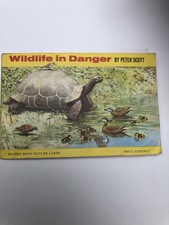 Brooke Bond Wildlife in Danger picture cards and album complete 1963