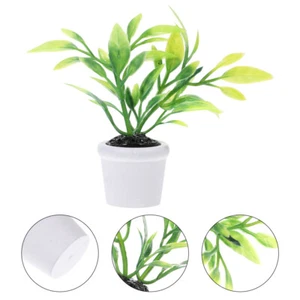 Mini Green Plant Decorations House Miniature Potted Plants Supplies - Picture 1 of 11