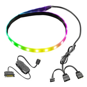 CM-LS40 5V ARGB 4pin PC Case LED Light Bar SATA 3PIN Computer RGB Lamp - Picture 1 of 17