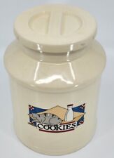 Teleflora Milk Bottle Shaped Porcelain Cookie Jar With Cat Portugal Vintage 1984