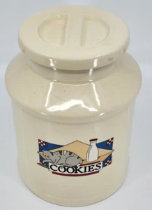 Teleflora Milk Bottle Shaped Porcelain Cookie Jar With Cat Portugal Vintage 1984 - Picture 1 of 5