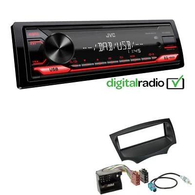 JVC 1-DIN Digital Media Autoradio DAB+ USB AUX für Ford KA ab 2008 schwarz - Bild 1 von 4