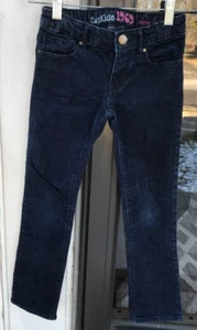 Girl's GAP sz 7 Blue Denim Super Skinny Jeans GapKids 1969 Adj Waist C - Picture 1 of 7