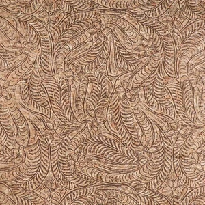 Sallie Tomato Embossed Paisley Pro Cork Fabric 1/2 Yard - Picture 1 of 1