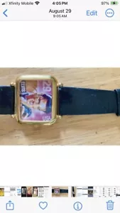 Elvis Presley Commemorative USPS Stamp Watch With Leather Band - Picture 1 of 3