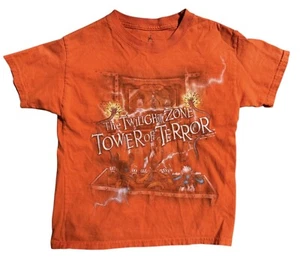 Walt Disney World Kids Twilight Zone Tower of Terror T Shirt Youth XS Orange - Picture 1 of 5