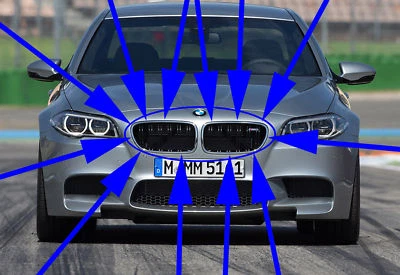 BMW F10 M5 2012-2016 equipamiento de composición original parrilla original OEM nuevo Foto 1 de 2