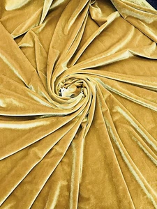 Velvet Stretch Fabric – 60" Wide, Soft & Smooth, Sold by the Yard - Picture 1 of 33