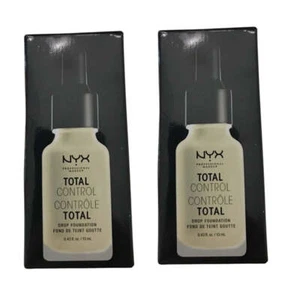 Pack of 2 NYX Total Control Drop Foundation, Vanilla # TCDF06 - Picture 1 of 6