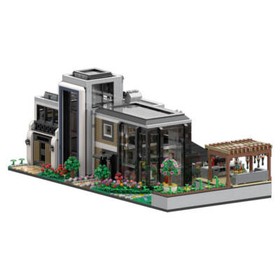 MOC-151755 Modern Glass Villa Architecture Model 4759 Piece Christmas Gift