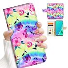 ( For Samsung S10 4G ) Wallet Flip Case Cover PB24105 Tie Dye Flower