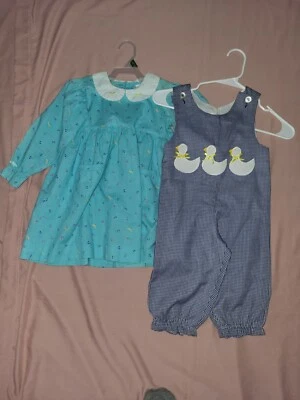 Lot of 2- Size 2T, Oshkosh and Kelly's Kids dress & romper - Image 1 of 4