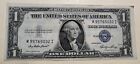 1935 E Blue Seal Note $1 One Dollar Bill Silver Certificate