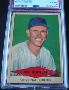 1954 RED HEART ROY McMILLAN psa 6 CINCINNATI REDLEGS (329) EX-MT - Picture 1 of 3