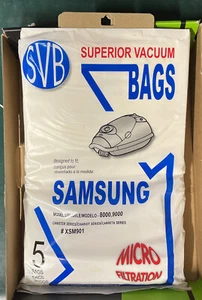 Samsung Vacuum Bags for Series 8000, 9000 Canister XSM901 7 pack SVB MICRO - Picture 1 of 2
